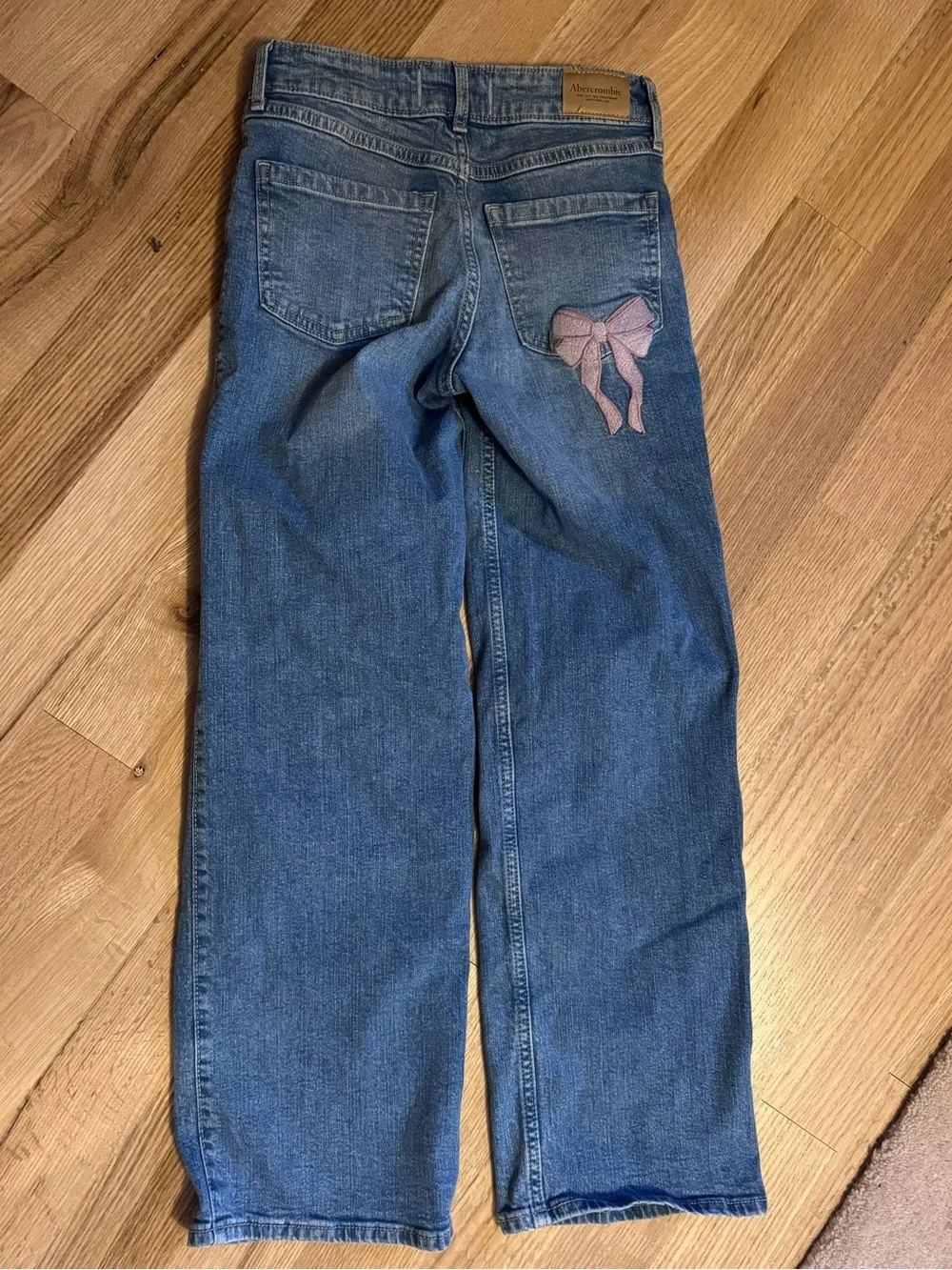 abercrombie kids high rise wide leg jeans 9/10 long